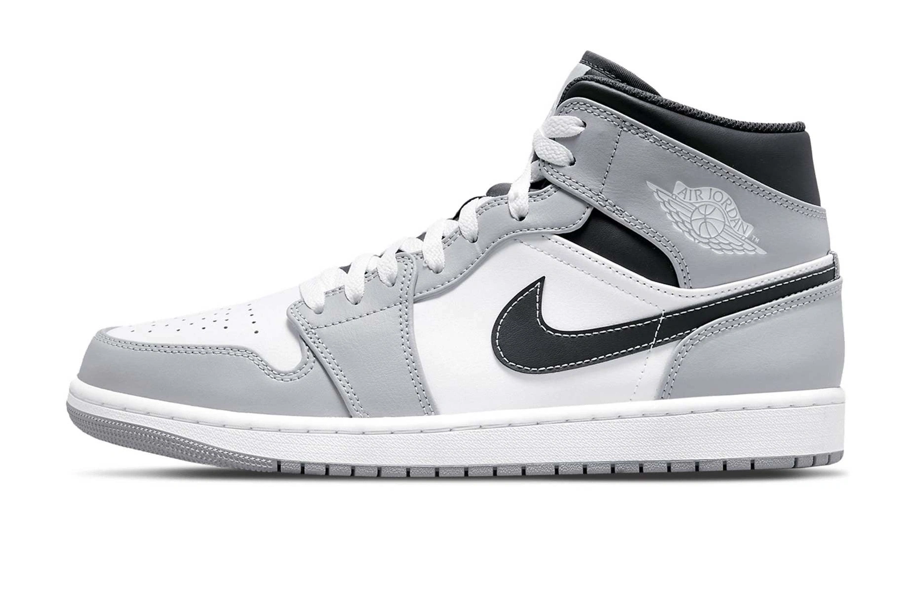 Air Jordan Grey Smoke Light 1 Mid Anthracite 0803